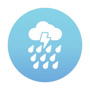 yağmur simgesi, vektör illüstrasyonu  