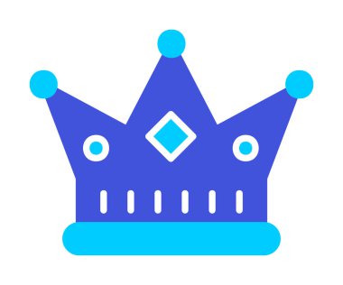 Taç. Web simgesi basit illüstrasyon tasarımı