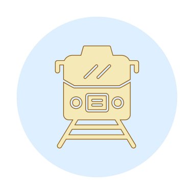 tren vektör simgesi modern basit illüstrasyon