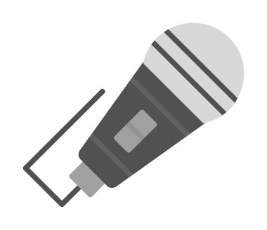 mikrofon web simge vektör çizim 