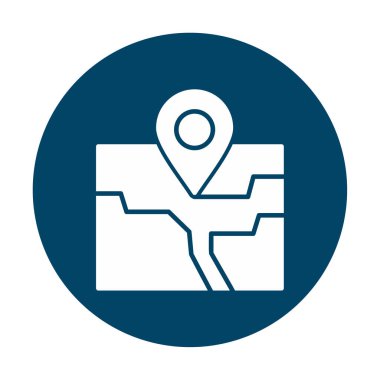 pin konumu konum ikon vektör illüstrasyon tasarımı