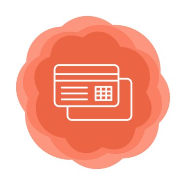 Basit bir web kartı vektör simgesi 