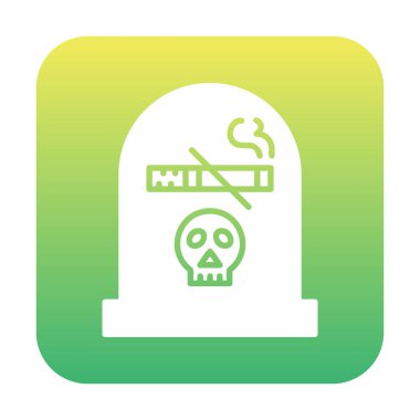 dumanı tüten simge, düz simge vektör tasarımı