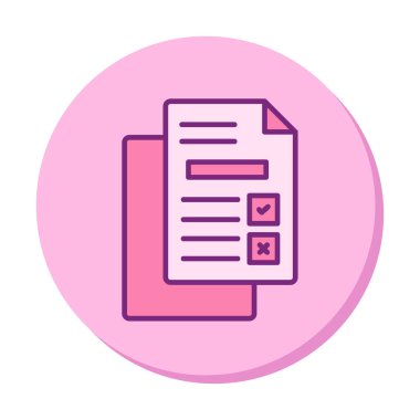 belgelerin vektör çizimi simgesi  