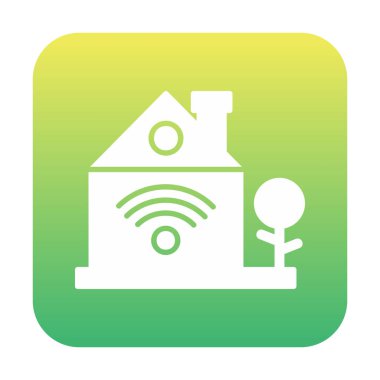 akıllı ev renkli vektör simgesi