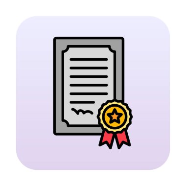 Grafik sertifika vektör illüstrasyonu 