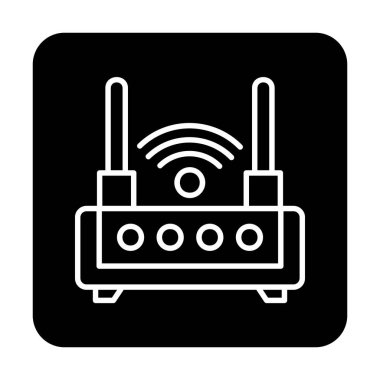  Wi-fi yönlendirici vektör illüstrasyonu