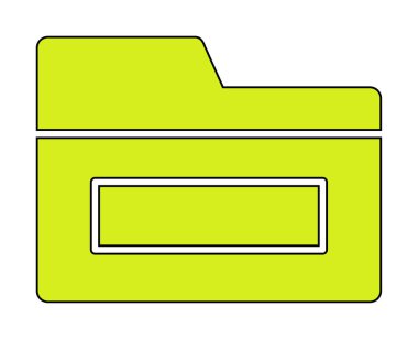 klasör web simgesi, vektör çizim