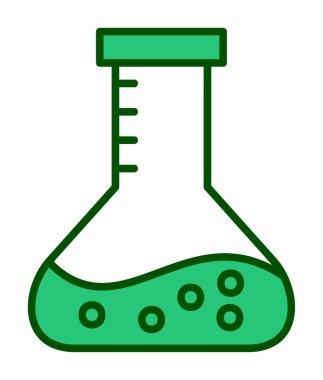 Matara ikonu. Laboratuvar ekipmanları. vektör illüstrasyonu.                     