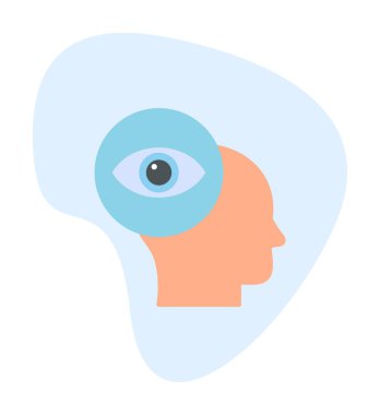 vizyon. Web simgesi basit illüstrasyon                 