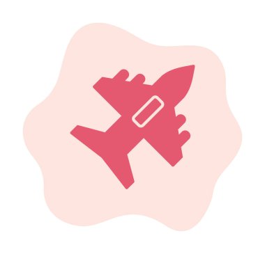 düzlem ikonu vektör illüstrasyonu