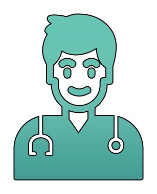 Doktor simgesinin vektör çizimi