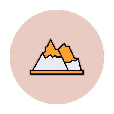 dağ ikonu vektör illüstrasyonu 