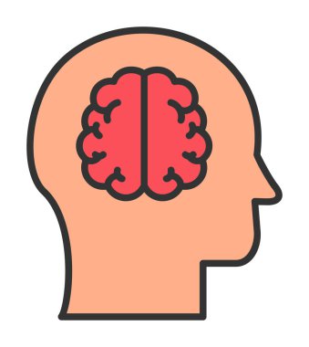 trend biçimli arkaplanda beyin simgesi