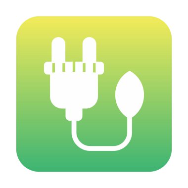 elektrik prizi, Yeşil Enerji simgesi, taslak illüstrasyon                  