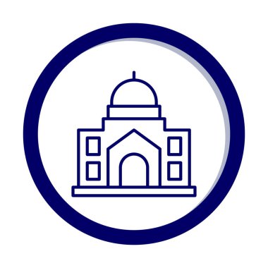 Cami bina simgesini, vektör çizim  