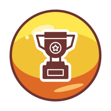 kupa simgesi, vektör çizimi