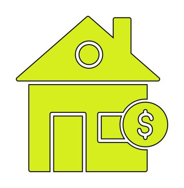 Emlak simgesi vektör illüstrasyon grafik şablonu 