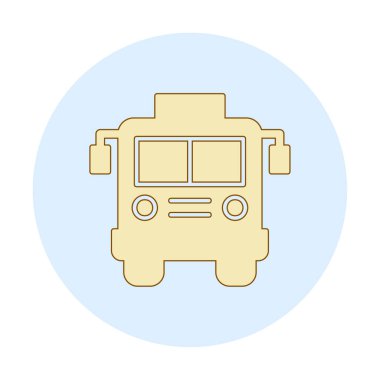 bus simgesi, vektör illüstrasyonu