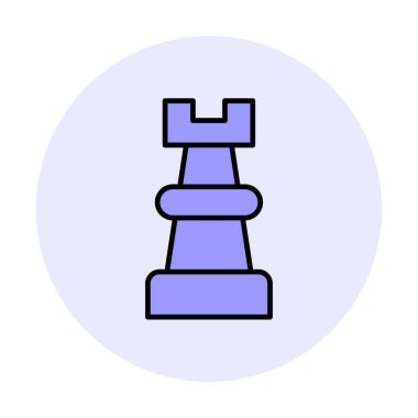 Satranç kalesi için vektör simgesi