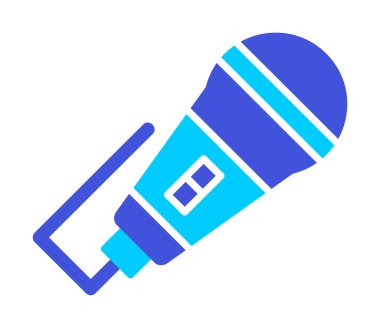 mikrofon web simge vektör çizim 