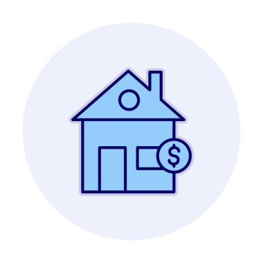 Emlak simgesi vektör illüstrasyon grafik şablonu 