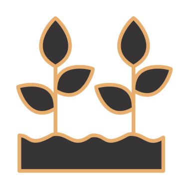 Büyüyen Bitkiler web simgesi, vektör illüstrasyonu 