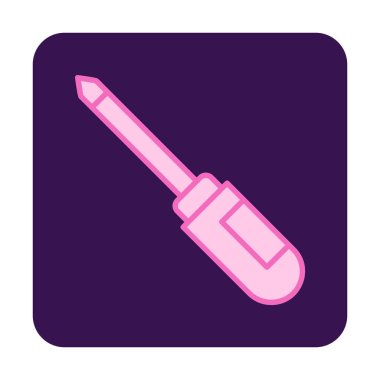 tornavida aracı izole edilmiş simge vektör çizimi