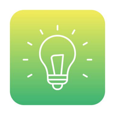 Fikir ampulü simgesi, vektör illüstrasyon tasarımı