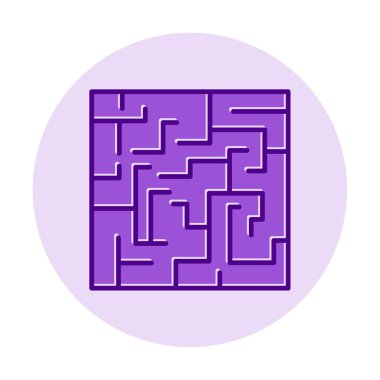 Labirent için labirent oyunu, çözüm. vektör