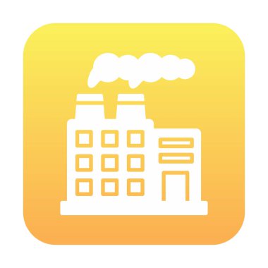 Factory icon, vector illustration simple design