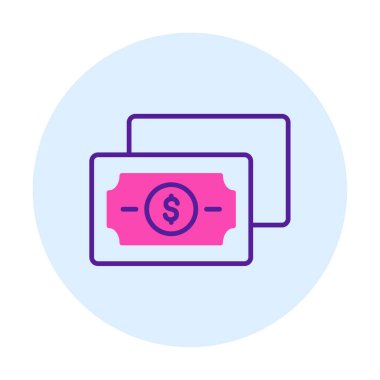 para düz simgesi, vektör illüstrasyonu