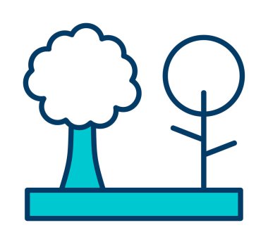 ağaç simgesi basit resimleme