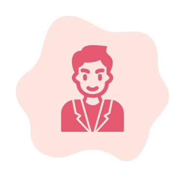 Aday erkekler simgesi, vektör illüstrasyonu 