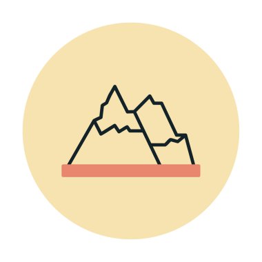 dağ ikonu vektör illüstrasyonu 