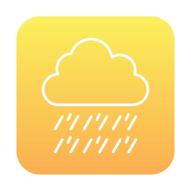 yağmur simgesi, vektör illüstrasyonu  