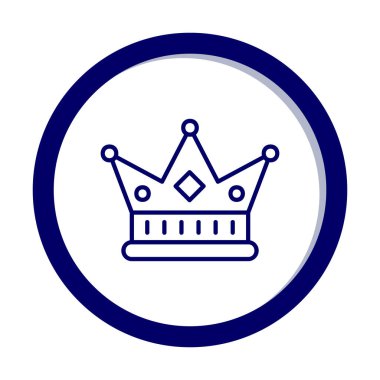 Taç. Web simgesi basit illüstrasyon tasarımı