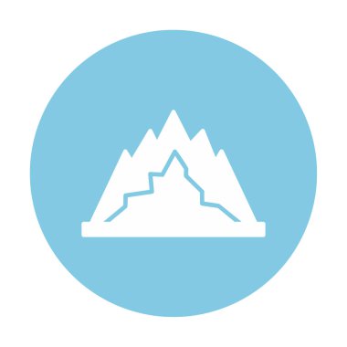 dağ ikonu vektör illüstrasyonu 