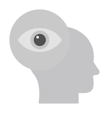 vizyon. Web simgesi basit illüstrasyon                 