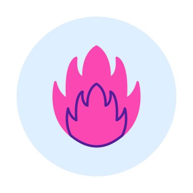 düz ateş simgesi vektör illüstrasyon tasarımı