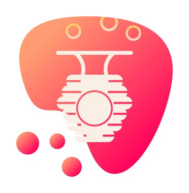 Arı kovanı simgesi vektör illüstrasyonu