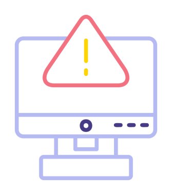 Hata imza simgesi vektör illüstrasyonu