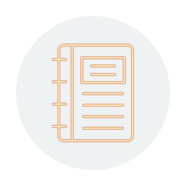 Not defteri web simge vektör çizim