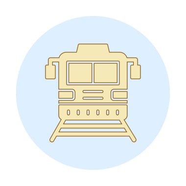 tren vektör simgesi modern basit illüstrasyon