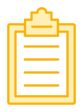 Basit düz pano simgesi vektör çizimi 