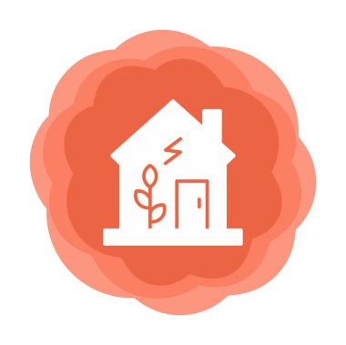 vector illustration of Green house icon 
