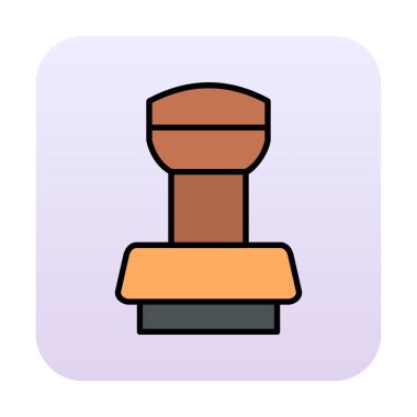 Dolu taslak biçiminde damgalama simgesi