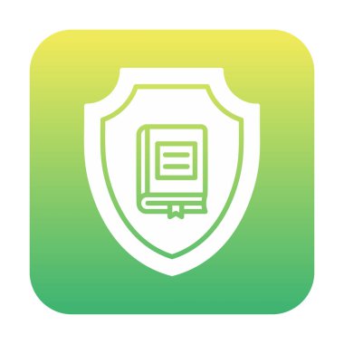 Kitap simgesini, basit biçimi, vektör illüstrasyonunu koru 