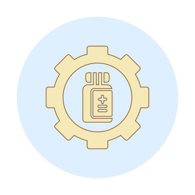 İlaç şişesi simgesi, vektör illüstrasyonu basit tasarım