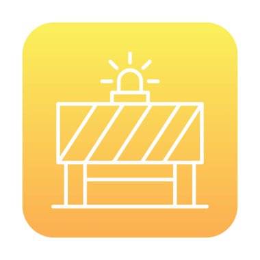 Yol Bariyeri vektör simgesi tasarımı